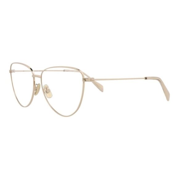 Celine Womens Cat Eye Gold Gold Transparent Fashion Designer Eyewear - Picture 2 of 4